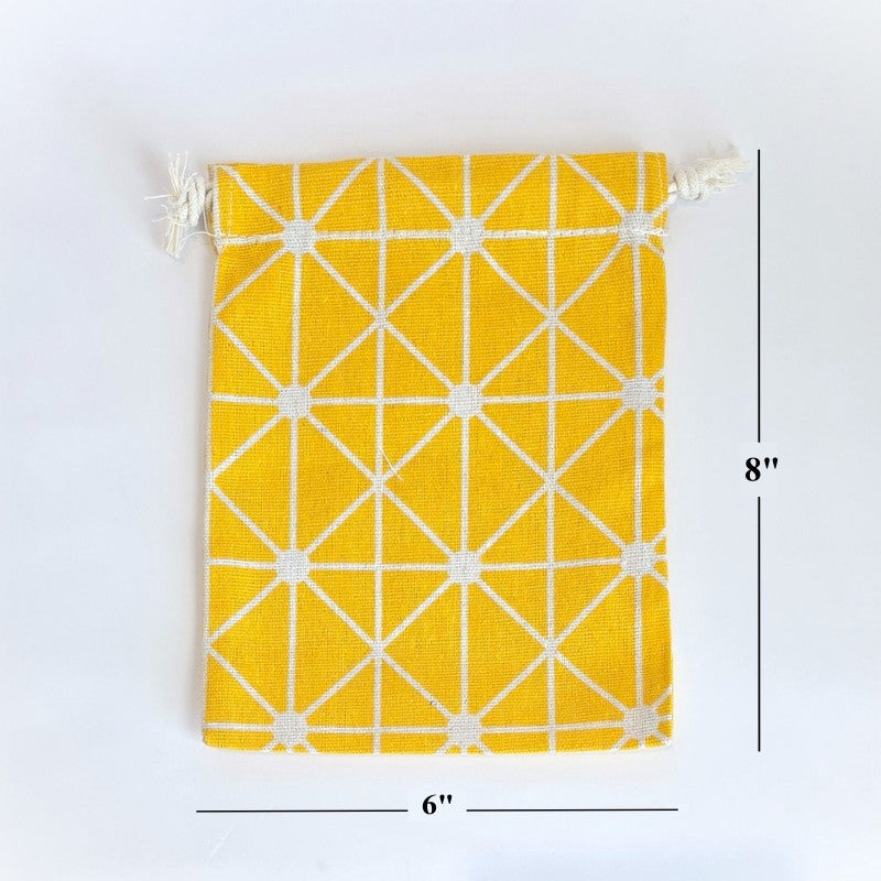 Drawstring Bag {YELLOW} Large