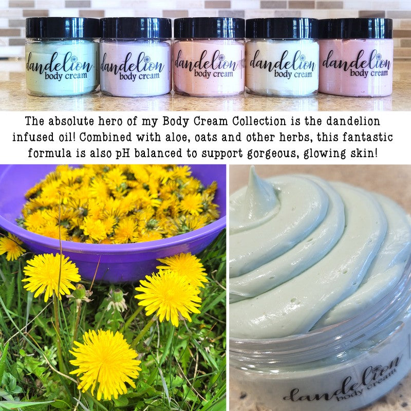 Dandelion BODY CREAM {EUCALYPTUS MINT}