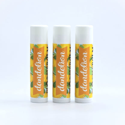 Herb-Infused Lip Balm TRIO {Dandelion}