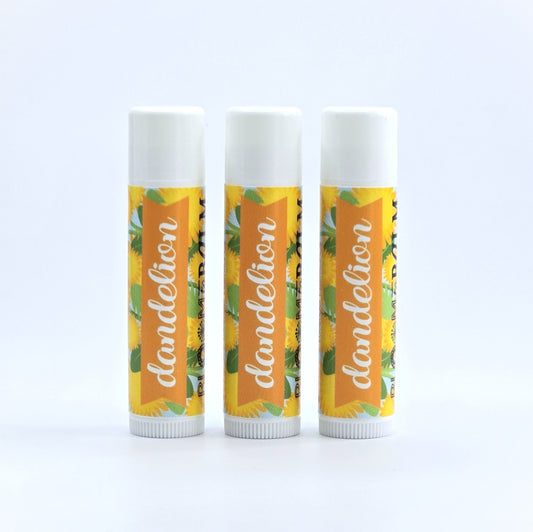 Herb-Infused Lip Balm TRIO {Dandelion}