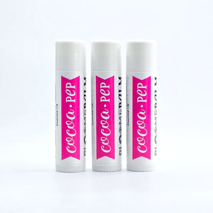 Herb-Infused Lip Balm TRIO {Cocoa-Pep}