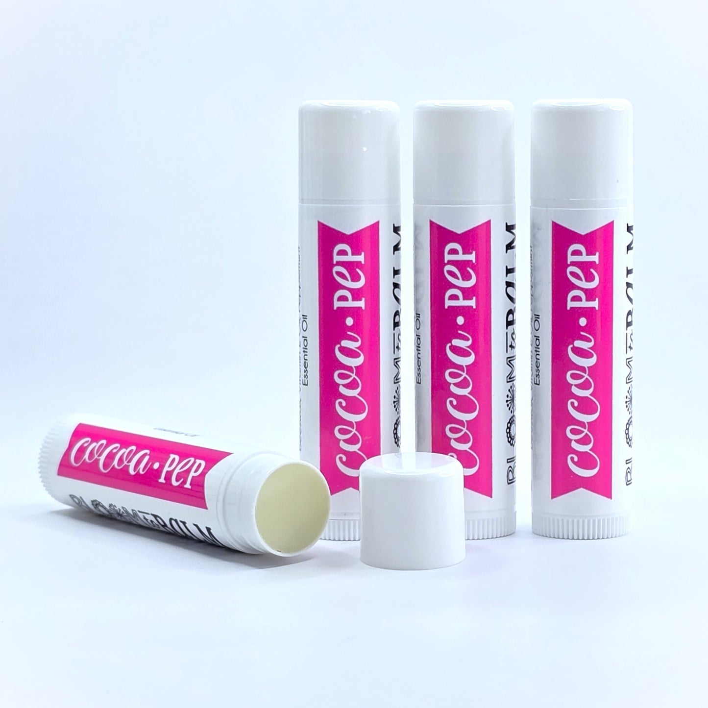Herb-Infused Lip Balm TRIO {Cocoa-Pep}
