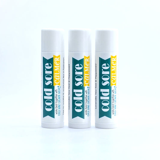 Herb-Infused Lip Balm TRIO {Cold Sore Calmer}
