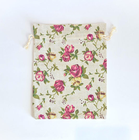 Drawstring Bag {ROSE} Large