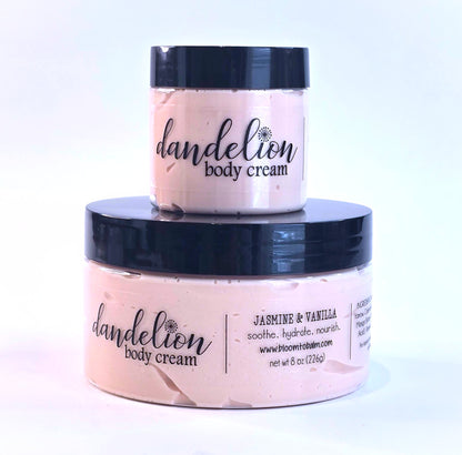 Dandelion BODY CREAM {JASMINE & VANILLA}