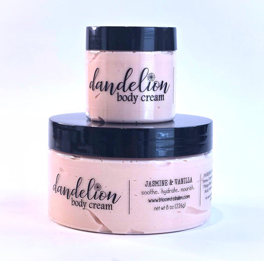 Dandelion BODY CREAM {JASMINE & VANILLA}