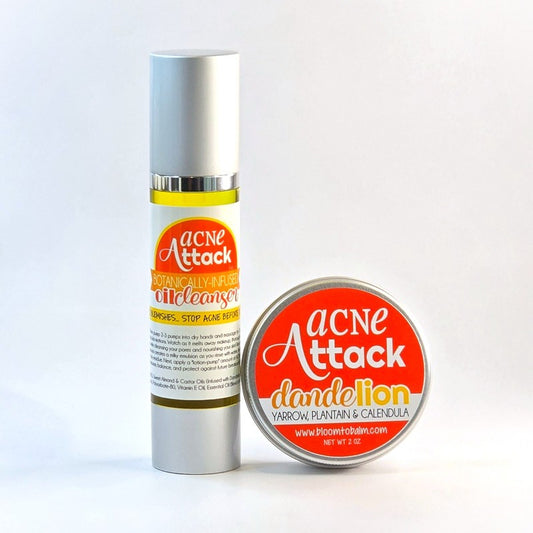ACNE ATTACK {DUO} Oil Cleanser + 2 oz Salve