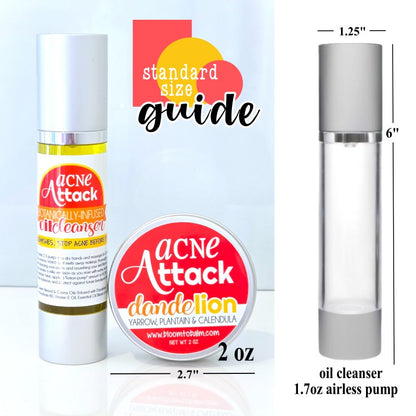 ACNE ATTACK {DUO} Oil Cleanser + 2 oz Salve