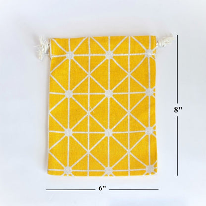 Drawstring Bag {YELLOW} Large