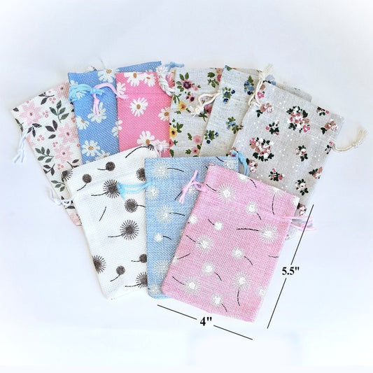 Drawstring Bag {ASSORTED FLORAL} Small