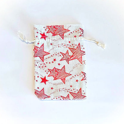 Drawstring Bag {RED STAR} Medium