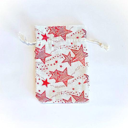 Drawstring Bag {RED STAR} Medium