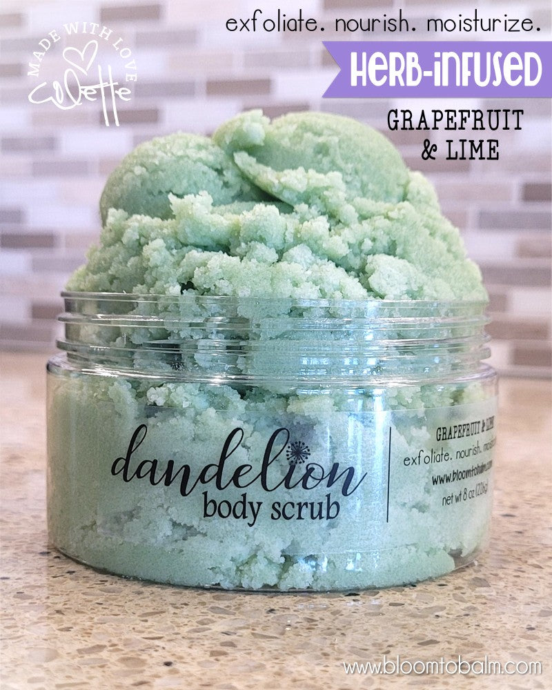 Dandelion SUGAR SCRUB {GRAPEFRUIT & LIME}