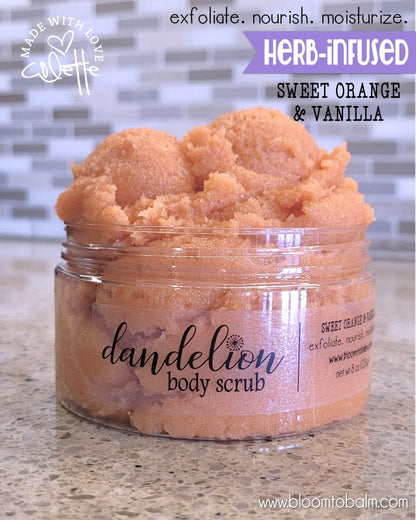 Dandelion SUGAR SCRUB {SWEET ORANGE}