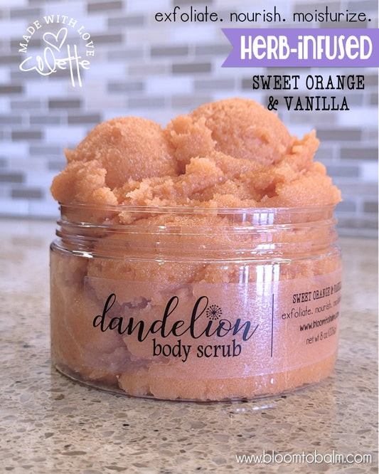 Dandelion SUGAR SCRUB {SWEET ORANGE}