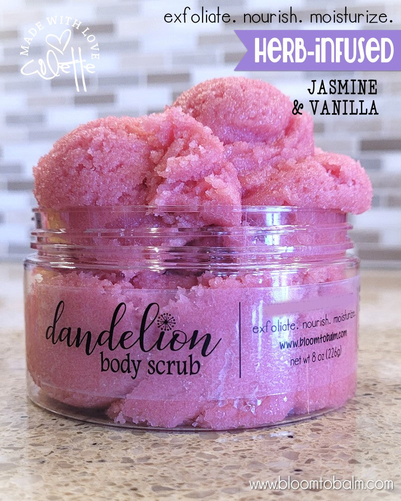 Dandelion SUGAR SCRUB {JASMINE & VANILLA}
