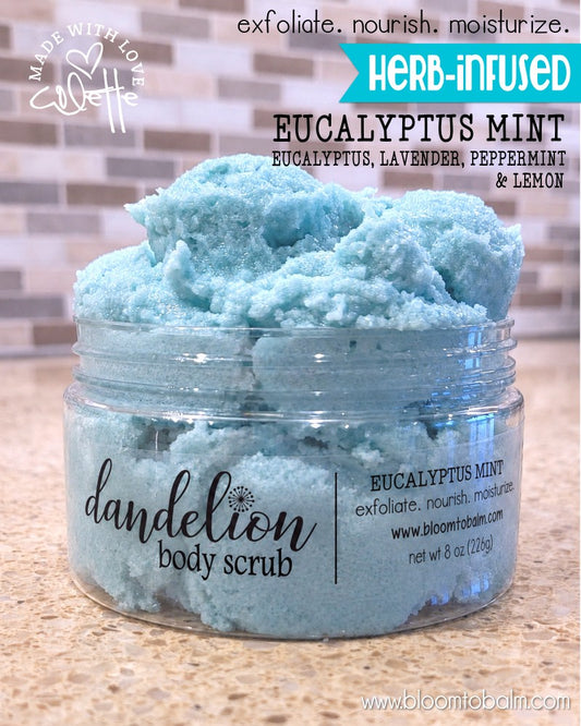 Dandelion SUGAR SCRUB {EUCALYPTUS MINT}