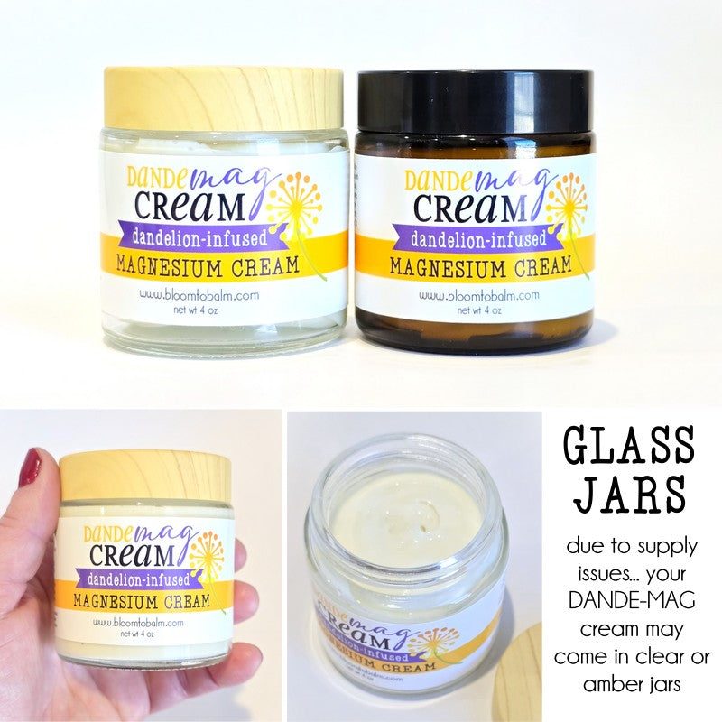 DANDE-MAG {Dandelion-Infused} Magnesium CREAM