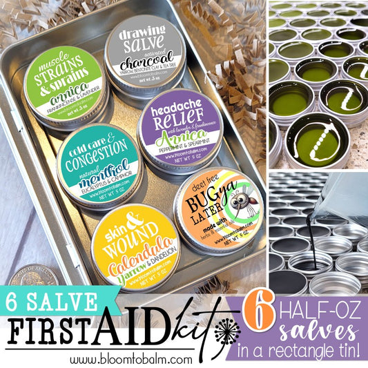 "6 SALVE" First Aid Kit {TRAVEL-SIZE)