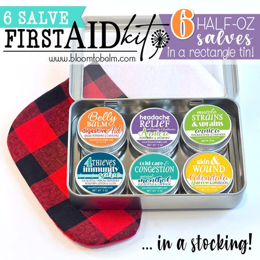 "6 SALVE" First Aid Kit {TRAVEL-SIZE)