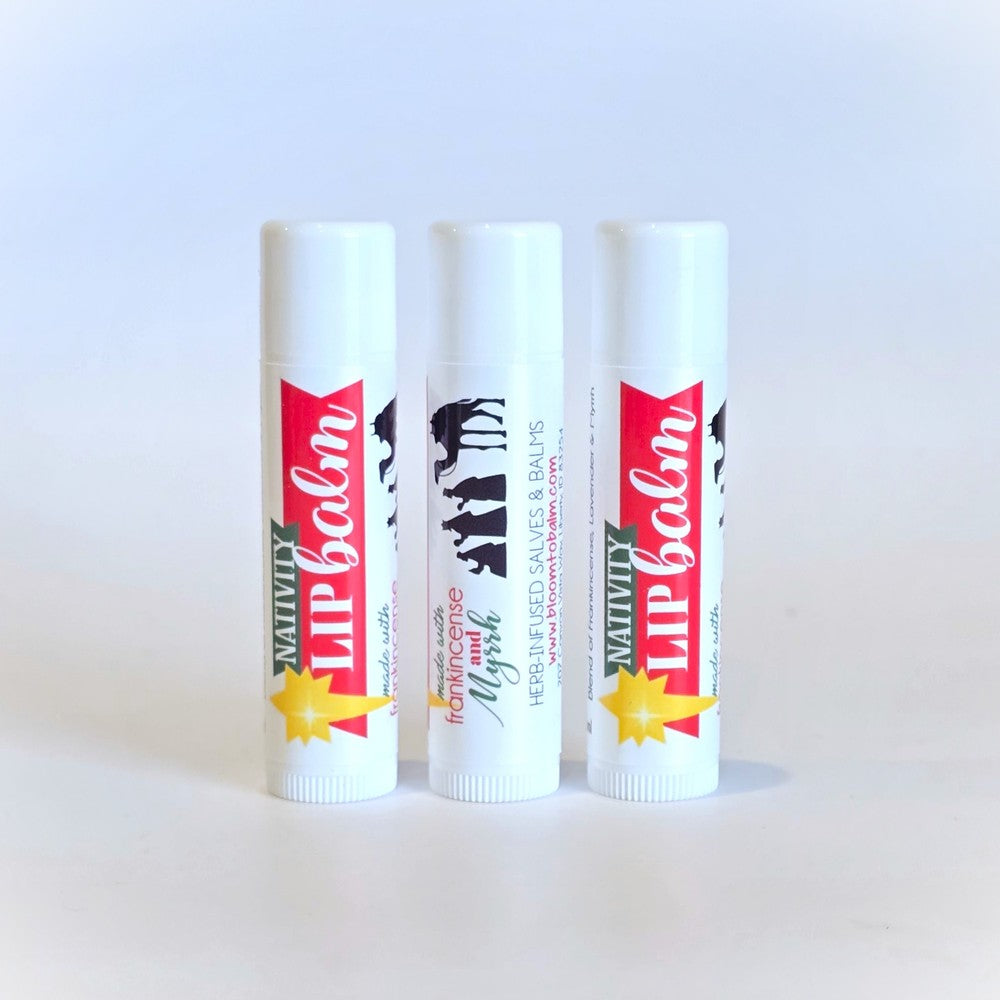 Herb-Infused Lip Balm TRIO {NATIVITY}