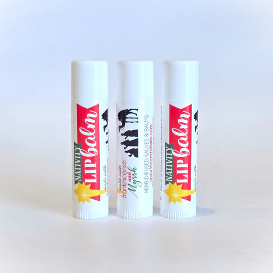 Herb-Infused Lip Balm TRIO {NATIVITY}