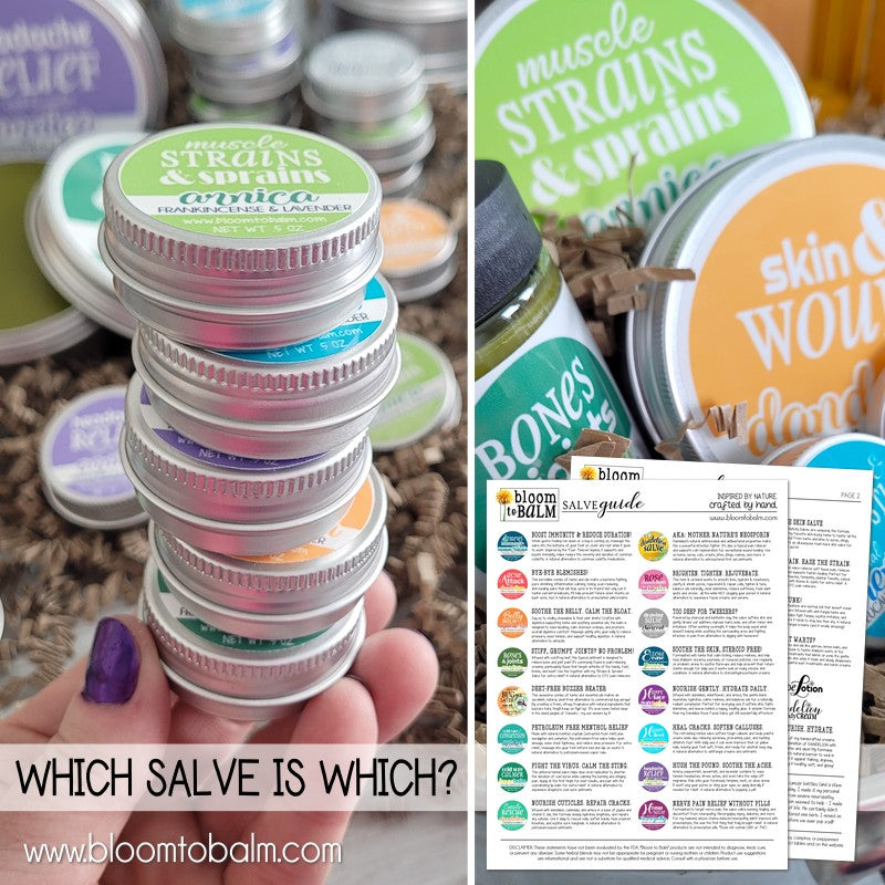 Bloom to Balm SALVE GUIDE {FREE PRINTABLE}