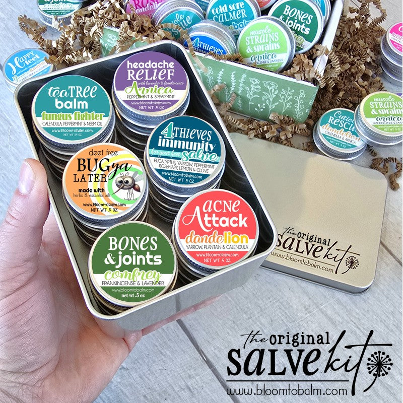 ORIGINAL Salve Kit {18 half-oz Salves} + FREE Tin!