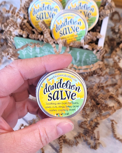 DANDELION Salve {HALF OZ} 5-Pack
