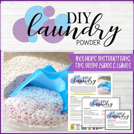 DIY Laundry Powder Recipe {FREE PRINTABLE}